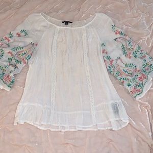 White Zac & Rachel loose fit top